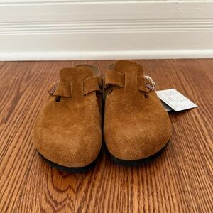 Birkenstock Boston Suede Clogs - Mink 37 - NWOB